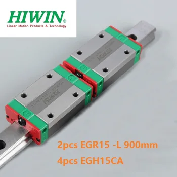 2tk origial Hiwin raudtee EGR15 -L 900mm lineaarne juhend + 4tk EGH15CA vedu plokke CNC ruuteri