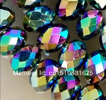 900pcs Multicolor Crystal Klaas 3x4mm Lahti Helmed Varuosade jaoks Kaelakee, Käevõru Kaunistused, Ehted Tegemine, Projekteerimine