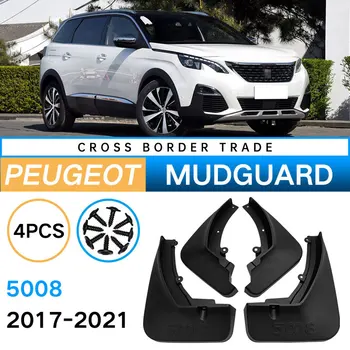 Auto Muda Klapid Eest Peugeot 5008 2017-2021 Plastikust Guard Poritiiva Ees Taga Ratta Mudguard Mudflaps Dekoratiivsed Aksessuaarid