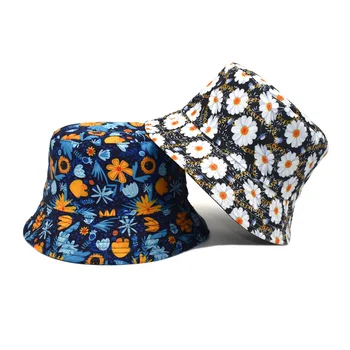 Uus Lille Muster Kalamees Müts Naiste Street Trend kahepoolne Basseini Müts Meeste Suvel Väljas Päikesevarju Müts
