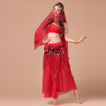 Uute Tulijate Naised Kõhutantsu Kostüüm India Tantsu Kleit Tüdruk Bellydance Kostüüm 5 Tk Tantsija Tava Kanda 18