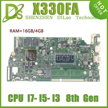 X330FN Emaplaadi ASUS VivoBook S13 X330F X330FL S330FN S330F Sülearvuti Emaplaadi W/ I3-8145U I5-8265U I7-8565U 16GB RAM 4GB